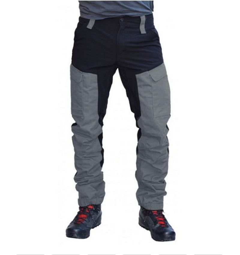 Erkek Pantolon, Yeni Uzun Slim Fit Açık Spor Motosiklet Eğlence Çok Cep Renkli İş Kıyafeti Pantolon K262_voghion.com