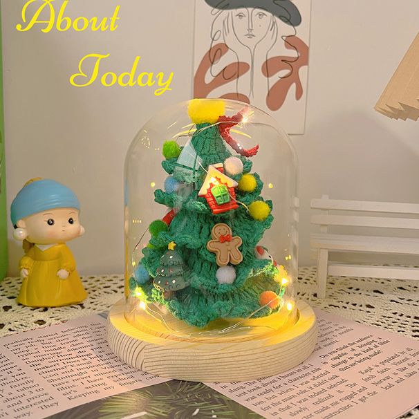 Christmas Handmade Small Tree Nordic Desktop Luminous Ornaments Restaurant Shopping Mall Decorations Mini Tree_voghion.com