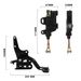 Motorcycle Brake Kit - Rear Brake Pedal & Caliper Set For Electric Bikes, Durable Black Finish, Compatible With Most Models (26.5x19x7.5cm)_voghion.com