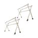 SOGA 2X 2.4m Portable Standing Clothes Drying Rack Holder 3 Poles_voghion.com