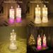 20 LED Crystal Electronic Flameless Candles - Romantic Warm White Light, Diamond & Vertical Pattern Base, Perfect For Valentine's Day_voghion.com