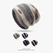 Striped Letter Loose Big Head Circumference Woolen Women, Warm Versatile In Autumn And Winter, Knitted Pile Hat For Men_voghion.com