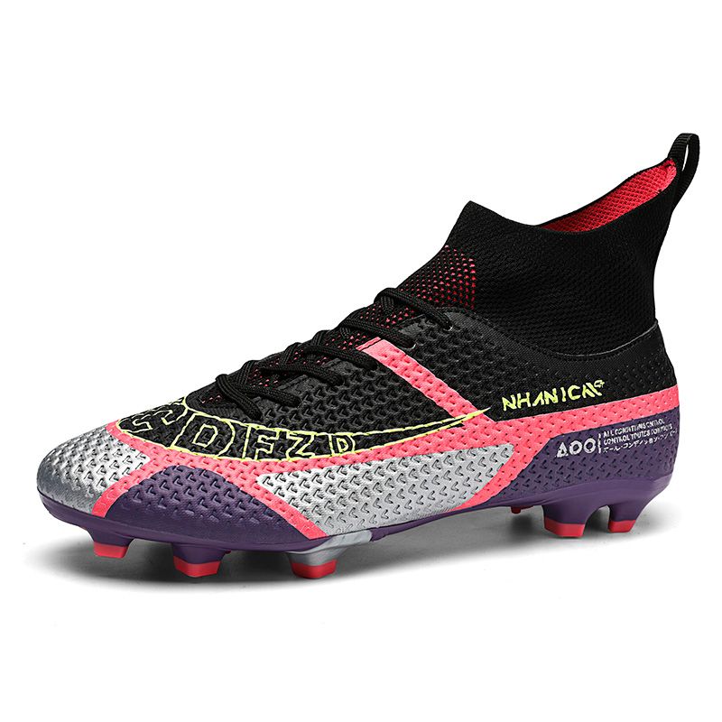 Men Soccer Shoes Professional Football Boots Ultralight Grass Sport Cleats Unisex Training FG Long Spikes Anti-Slippery_voghion.com