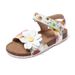 Mother & Kids Children's sandals for girls Korea 2024 summer kids shoes little girl princess flower Velcro cork sandals_voghion.com
