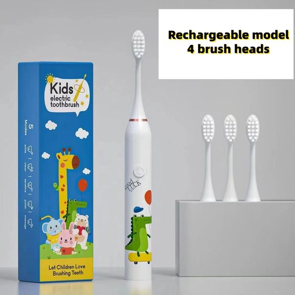 Q19New Children's Electric Toothbrush, Fully Automatic Rechargeable Kids' Toothbrush, Teeth Cleaning And Protection, Waterproof Baby Toothbrush_voghion.com
