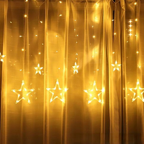 Funkelnde LED-Sternenlichterkette – zum Einstecken, 6 Farben & 6 Größen, perfekt für Weihnachten, Hochzeiten & Heimdekoration (CE-zertifiziert)_voghion.com