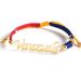 Hand-woven Hand Rope Heart-shaped Letters Flag Color Scheme Gift Bracelet Venezuelan Flag Color Woven Bracelet_voghion.com