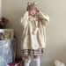 Autumn and winter cute style hooded sweater with high-end feel, double pocket milk fufu, heart button knit cardigan_voghion.com