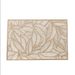 Gold-Foil Leaf PVC Placemats - Elegant & Creative For Dining & Tea (Heat-Resistant Non-Slip Waterproof Set Of 4/6 Easy To Clean)_voghion.com