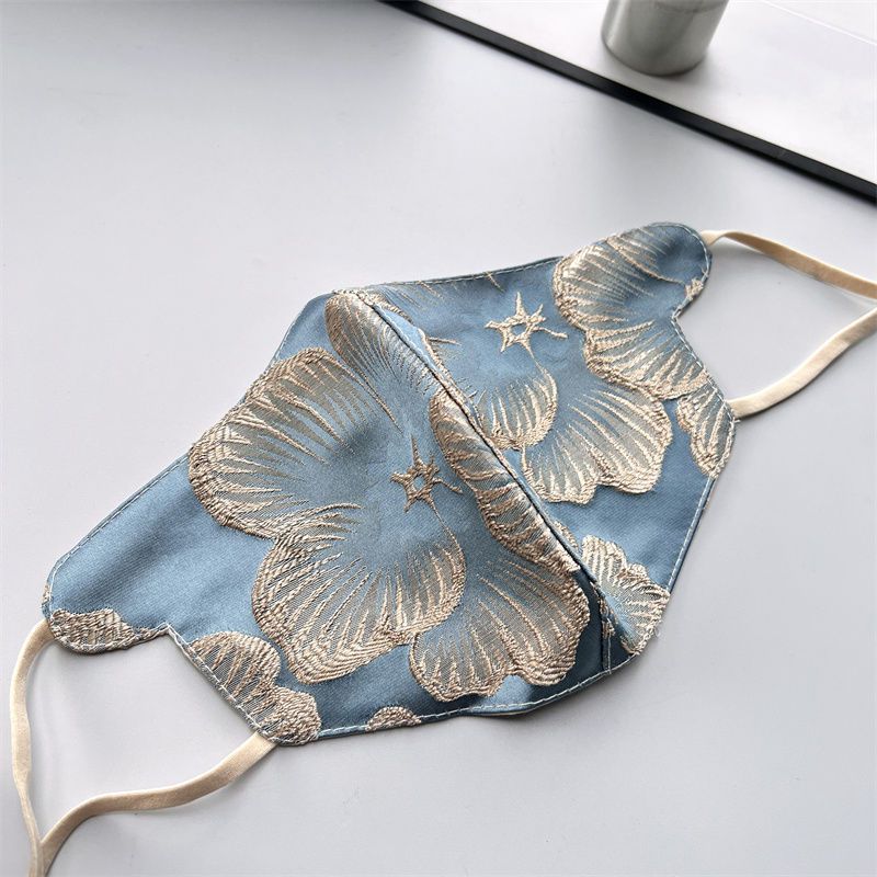 2025 New Embroidered Printed Fringed Mask Breathable Eye Corner Female Thermal Mask_voghion.com