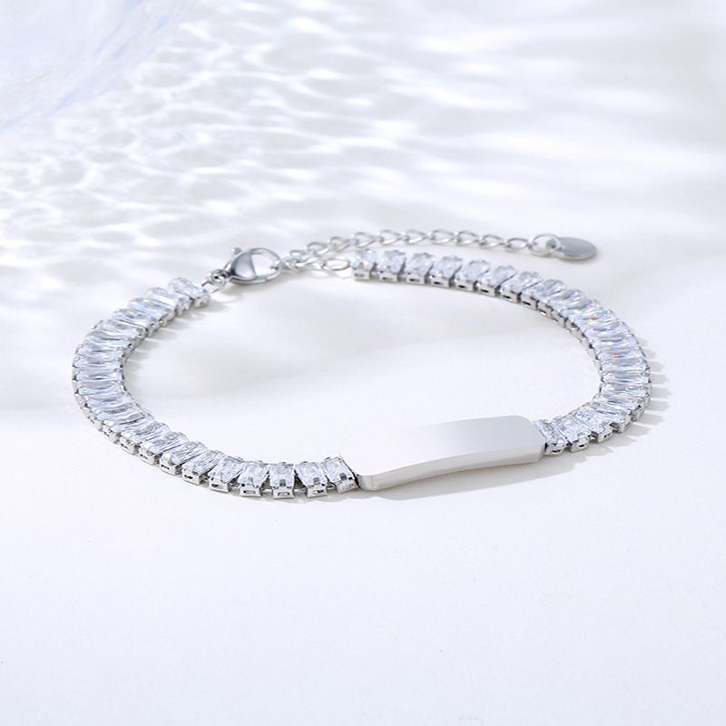 Gravierbares Titanstahlarmband für Männer, lässige Mode, trendiger Schmuck, DIY-Name, Vatertagsgeschenk, Handdekoration_voghion.com