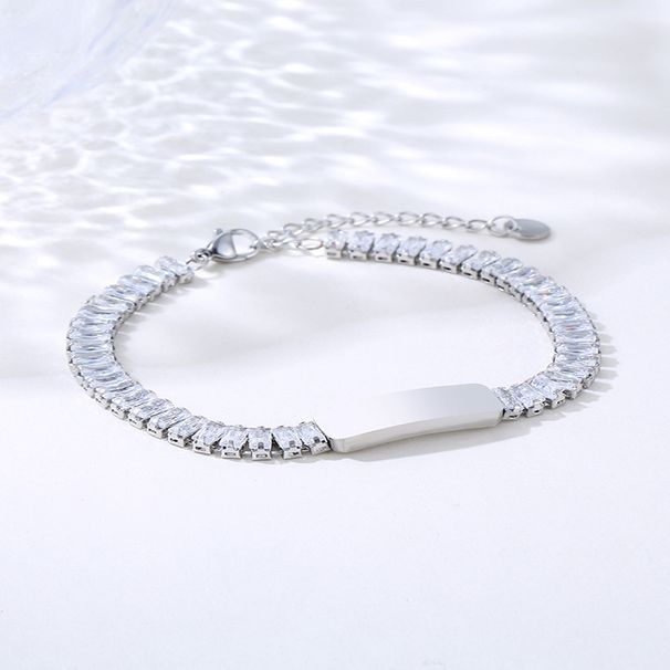 Gravierbares Titanstahlarmband für Männer, lässige Mode, trendiger Schmuck, DIY-Name, Vatertagsgeschenk, Handdekoration_voghion.com