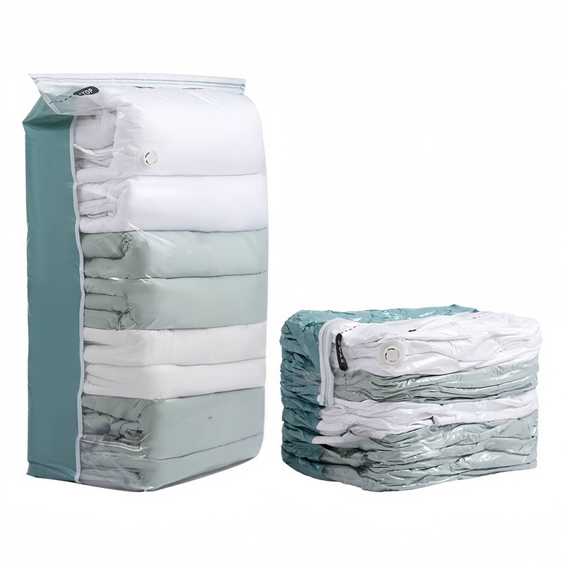 Vacuum Storage Bags - No-Pump Compression Bags For Clothes & Blankets (Extra Large Space-Saving & Foldable) - Home Organization Essential​_voghion.com