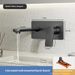 Modern Wall-Mounted Basin Mixer – Solid Brass Concealed Valve System With Ceramic Cartridge (Black/Gun Grey/Chrome)_voghion.com