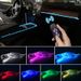 Stesso stile auto LED interni decorativi controllo centrale cruscotto USB luce fredda cambia colore_voghion.com
