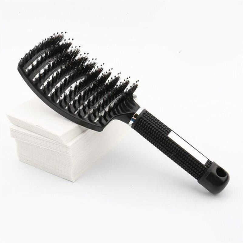 Male and Female Hairbrush, Scalp Massage Comb, Bristle Brush, Bristle Nylon Wet Curling Comb, Suitable for Stonego Salon Hair Styling Tools_voghion.com