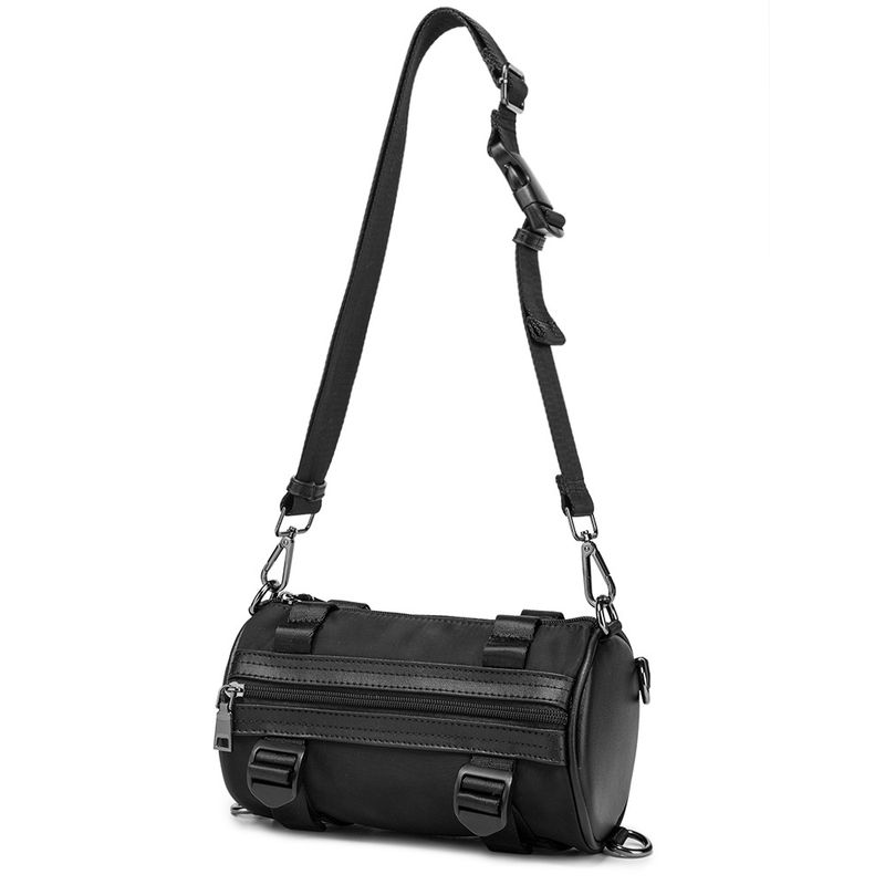 Designer-Herren-Umhängetasche aus Nylon im Vintage-Stil mit Zylinder. Street-Trend-Beuteltasche für Herren, Sport-Fitness-Umhängetasche_voghion.com