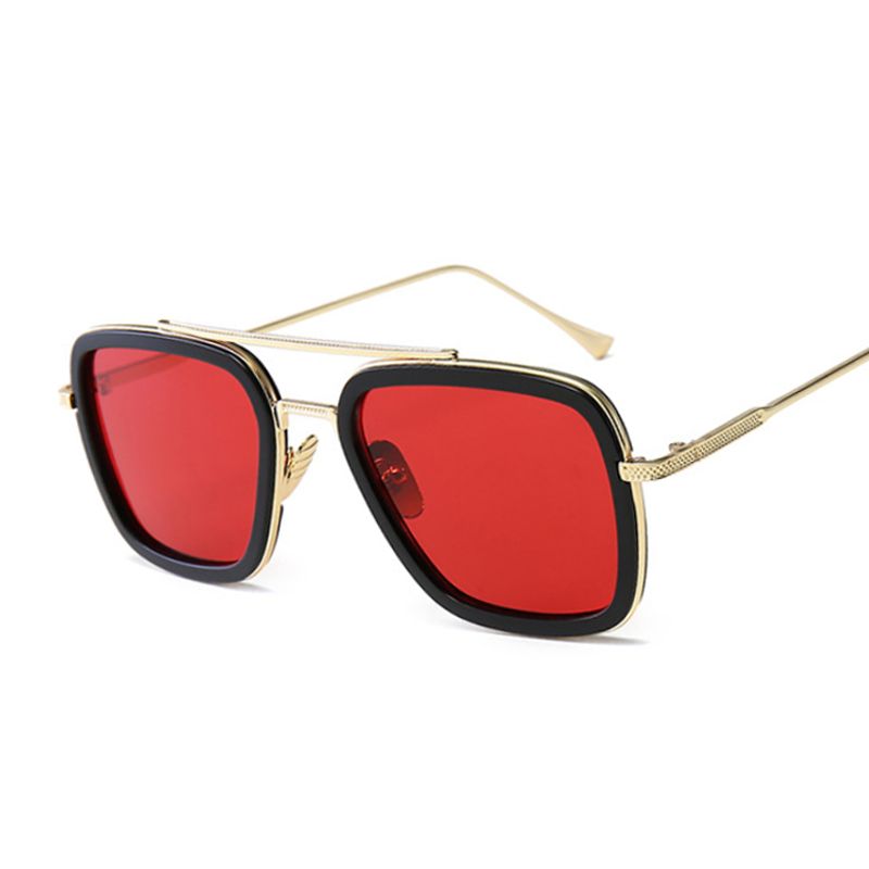 Moderigtige Firkantede Solbriller Mænd Kvinder Mærke Designer Retro Ally Stel Store Solbriller Vintage Gradient Mandlig Kvinde Oculs_voghion.com