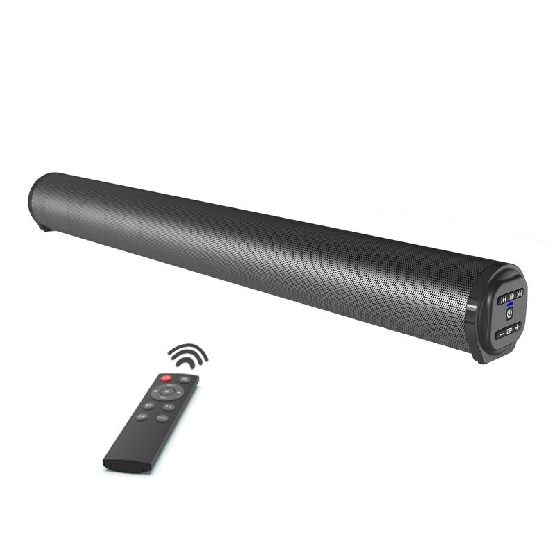 Głośnik Bluetooth 5.0 BS-10 TV Soundbar z pilotem (czarny)_voghion.com