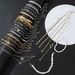 17IF 18-25 pezzi (confezione da 6) set di braccialetti in oro boho per donna, braccialetti impilabili, robusti e delicati, catena regolabile, polsino piatto, ciondolo punk cubano, gioielli_voghion.com
