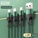Werbegeschenk Custom Design Form 66w Multi-Ladekabel Handy USB 3 in 1 Ladekabel_voghion.com