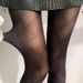 Calze a quadri con diamanti neri per donna, primavera e autunno, sottili e sexy, collant dimagrante in seta nera, belle gambe, leggings, calze a rete_voghion.com