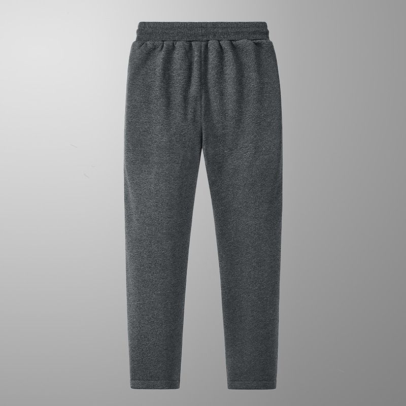 Lammfleece-Hygienehose, übergroß, lässig, mit dicken Knöchelmanschetten, warme Hose, Hose aus Nordbaumwolle_voghion.com