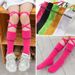 Børnetøj med inderstrop, børnestrømper med mellemlang rør, trendy sokker, 3-8 år, pigestrømper, over knæene, 12 år, moderigtige lægsokker med bogstaver_voghion.com