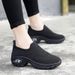Spring And Autumn Women's Sneakers Sports Ladies Travel Hiking Casual Height Increasing Air Cushion Outdoor Sock Shoes_voghion.com