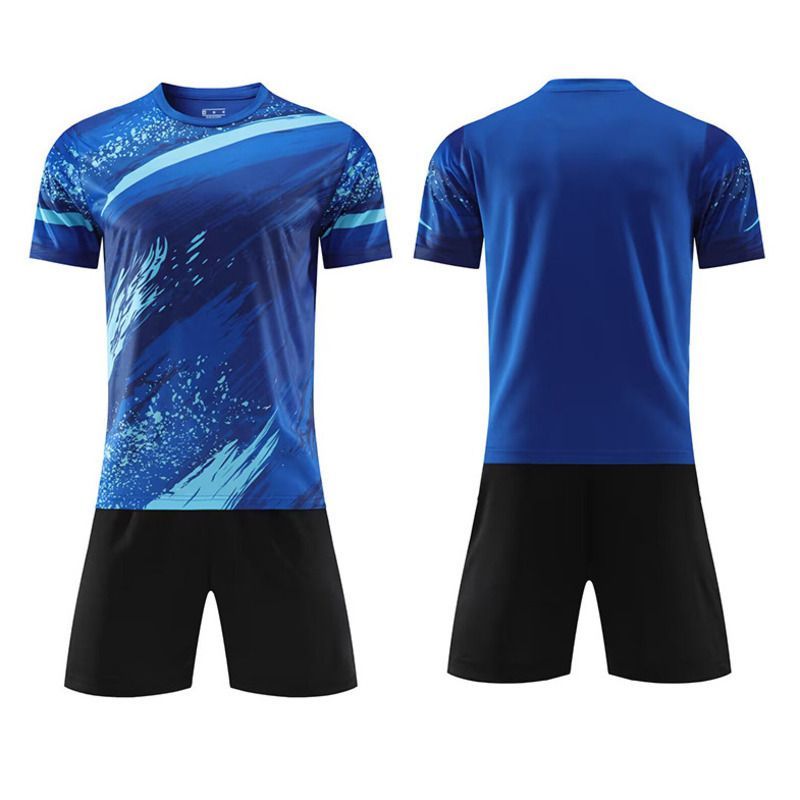 Speed Match Sports Team Uniform Short Sleeved Printed Custom Training Football Suit Set For Men And Adults_voghion.com