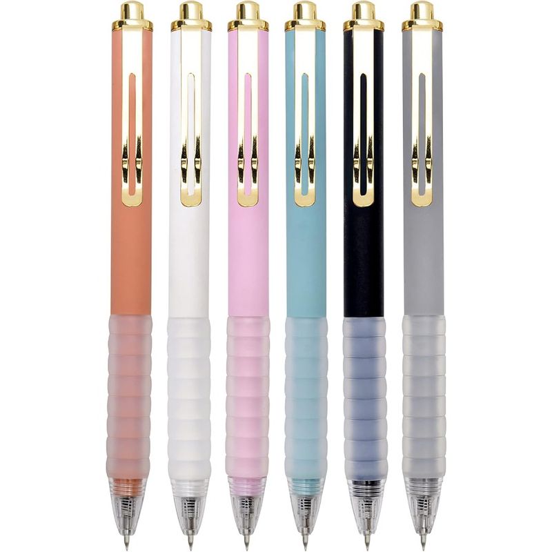 Ballpoint Pens Medium Point 1mm Black Ink Work Pen With Super Soft Grip Ball Point Pen For Men Women Retractable Office Pens Go_voghion.com
