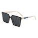 New high-definition fashionable frameless polarized for men and women, personalized square high-end sunscreen sunglasses_voghion.com