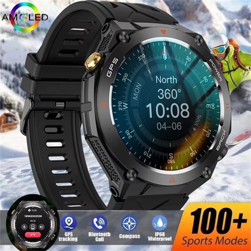 2025 New For Huawei Xiaomi GPS Track Smart Watch Men 1.85-Inch Ultra HD AMOLED Screen 650 Mah Battery Bluetooth Call Smart Watch_voghion.com