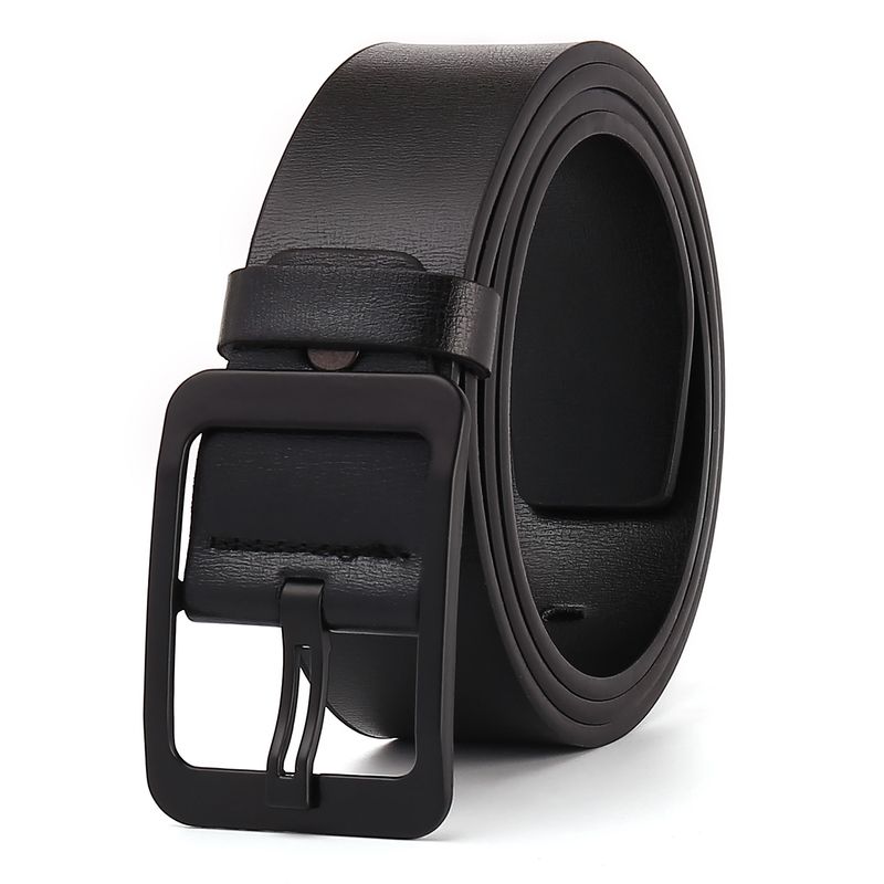 New style belt men's casual versatile pin buckle 4.0 belt pu material belt men's high end_voghion.com