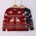 Adorable Christmas Sweater For Kids - Cozy Bear Print Knit Pullover, Unisex Winter Warm Top For Boys & Girls (100-140cm)_voghion.com