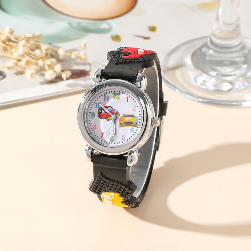 Children's Watches Children's Cute Cartoon Car Silicone Quartz Watch Boy Student Electronic Simple Childlike Interest_voghion.com