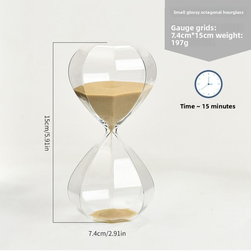 Creative Golden Timer 15 30 Minutes Hourglass Simple Modern Soft Decoration Home Ornament Bookshelf Decor_voghion.com