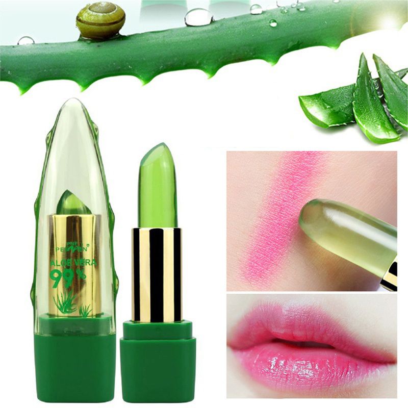 Hislaves Magic Aloe Vera Long Lasting Color Changing Moisturizing Lipstick Makeup Tool-_voghion.com