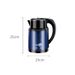 2.3L Large Capacity Electric Kettle - Stainless Steel, Fast Boiling With Automatic Shut Off, Boil-Dry Protection, Cordless & Cool Touch For Family Use_voghion.com