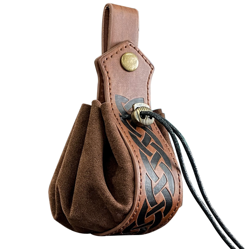 Η μεσαιωνική ανδρική τσάντα μέσης Markroyal σε στυλ Viking είναι κατασκευασμένη από υψηλής ποιότητας ρετρό πολυεστερικό υλικό επένδυσης, κατάλληλο για_voghion.com