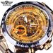 Luxurious Dial Men's Automatic Mechanical Watch - Smooth Hollow Back Design, Stainless Steel Strap, Ideal Gift For Business And Casual Wear, Ideal Fo_voghion.com