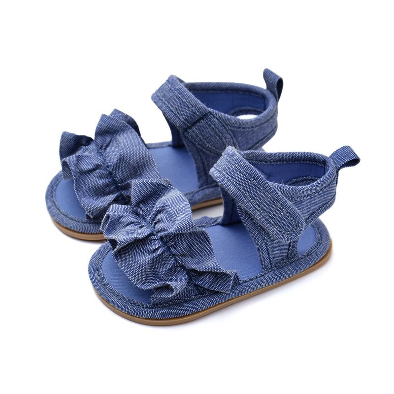 Mamm & Kanner Atmungsaktiv Klengkanner Sandalen fir Puppelcher vun engem Joer al Klengkanner Schong Gummisohlen Sandalen Koreanesch Prinzessin Sandalen Meedercher Puppelchersschong Summer_voghion.com