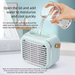 Mini Air Conditioner Dormitory USB Rechargeable Small Fan Desktop Home Office Spray Cooling Plus_voghion.com