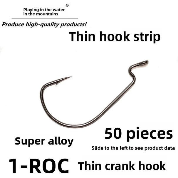 Podróżujące góry i woda 1-ROC szeroki brzuch cienki pasek zakrzywiony miękki haczyk na przynętę typu robak do połowów w pułapce, ryby mandarynki,_voghion.com