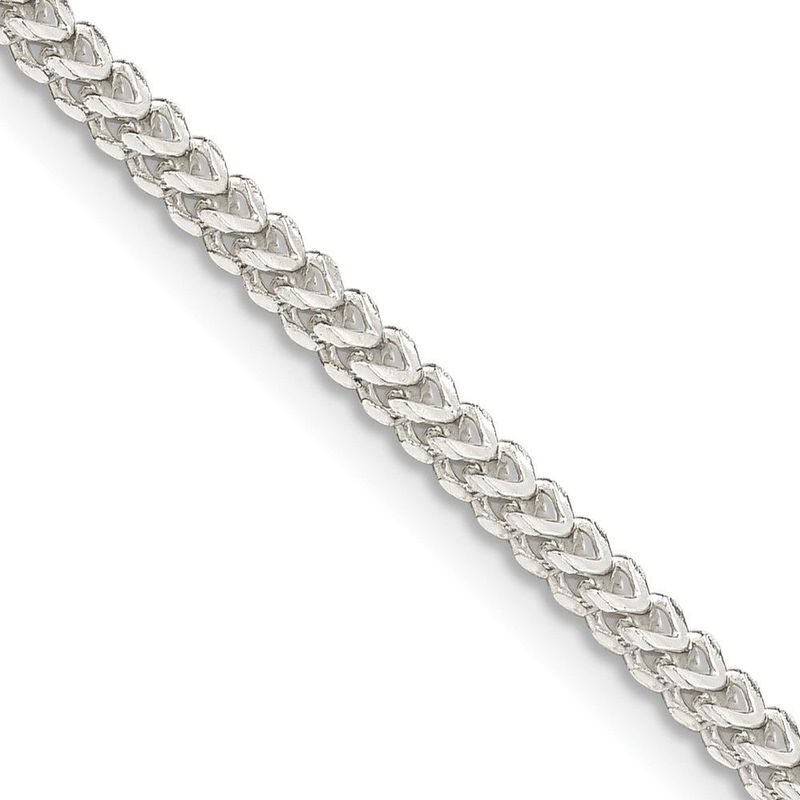 Sterling Silver 2mm D/C Square Franco Chain_voghion.com