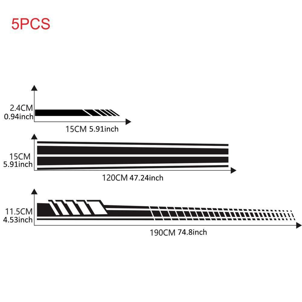 Εκρηκτικό αυτοκόλλητο με γραμμή μέσης αυτοκινήτου Λογότυπο λωρίδα πλαϊνής φούστας Κάλυμμα αυτοκινήτου με χαρτί καθρέφτη οπισθοπορείας_voghion.com