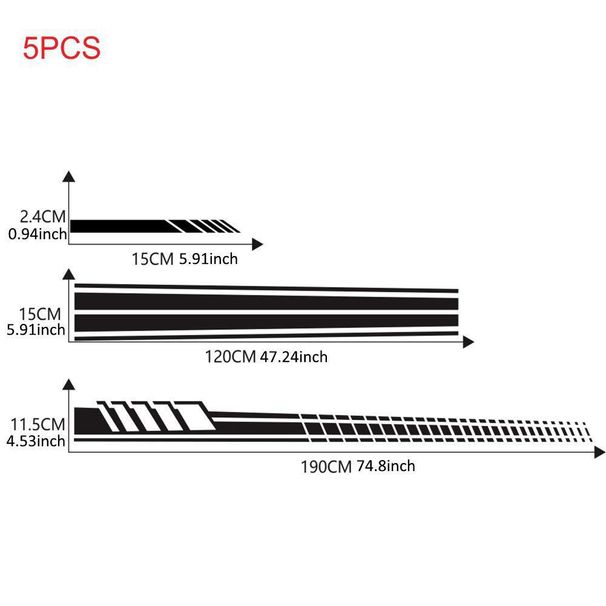 Εκρηκτικό αυτοκόλλητο με γραμμή μέσης αυτοκινήτου Λογότυπο λωρίδα πλαϊνής φούστας Κάλυμμα αυτοκινήτου με χαρτί καθρέφτη οπισθοπορείας_voghion.com