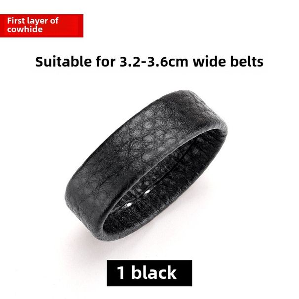 Factory direct top layer cowhide belt ring leather ring buckle meson belt accessories men's belt collar spot_voghion.com
