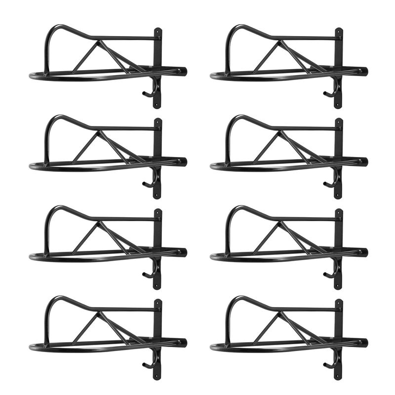 VEVOR Wall Mount Saddle Rack With Pad Bar 8 Packs Horse Saddle Rack Stand_voghion.com
