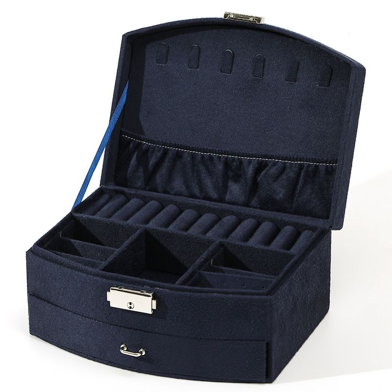 Schmuckkästchen Ohrringe Samt Schmuckbeutel Schmuckkästchen Schmuckkästchen Mädchen süßes Geschenk Geschenk mit Schloss fertig_voghion.com
